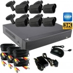 5mp Bullet CCTV system with 6 CCTV Camera